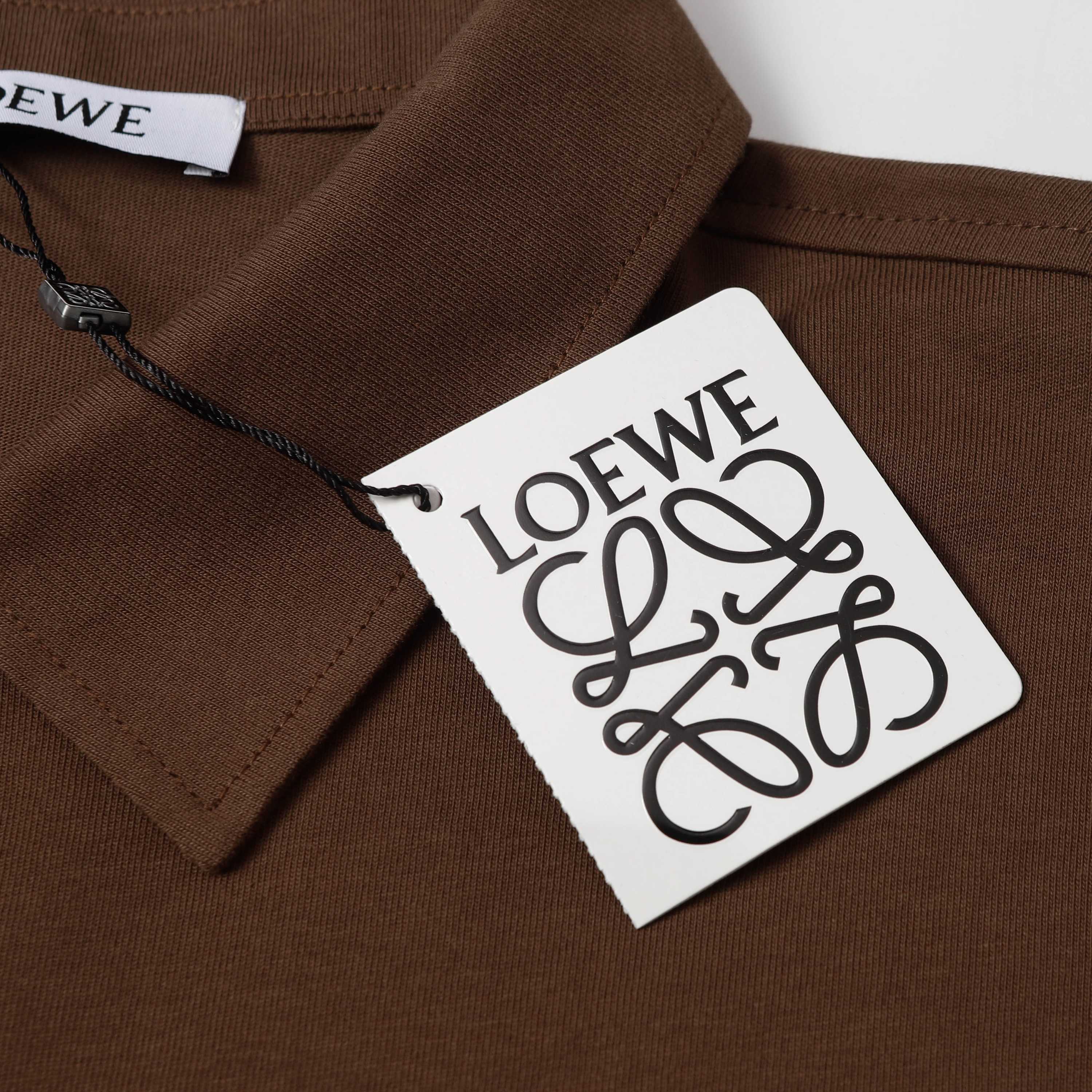 LOEWE 25SS Luxury Terry Embroidery Polo Shirt | S–XXL