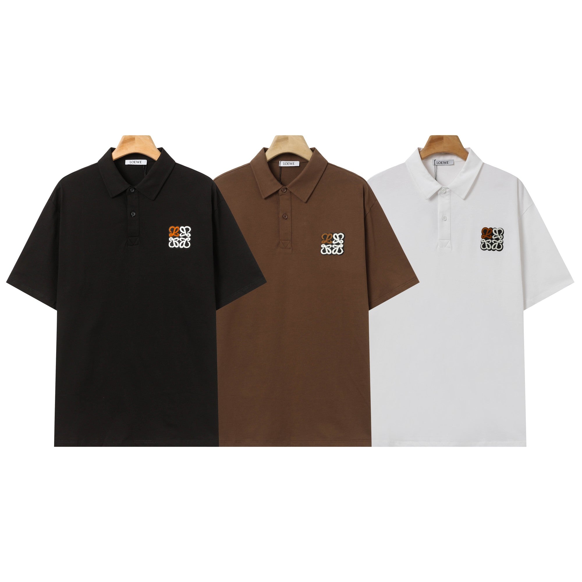 LOEWE 25SS Luxury Terry Embroidery Polo Shirt | S–XXL
