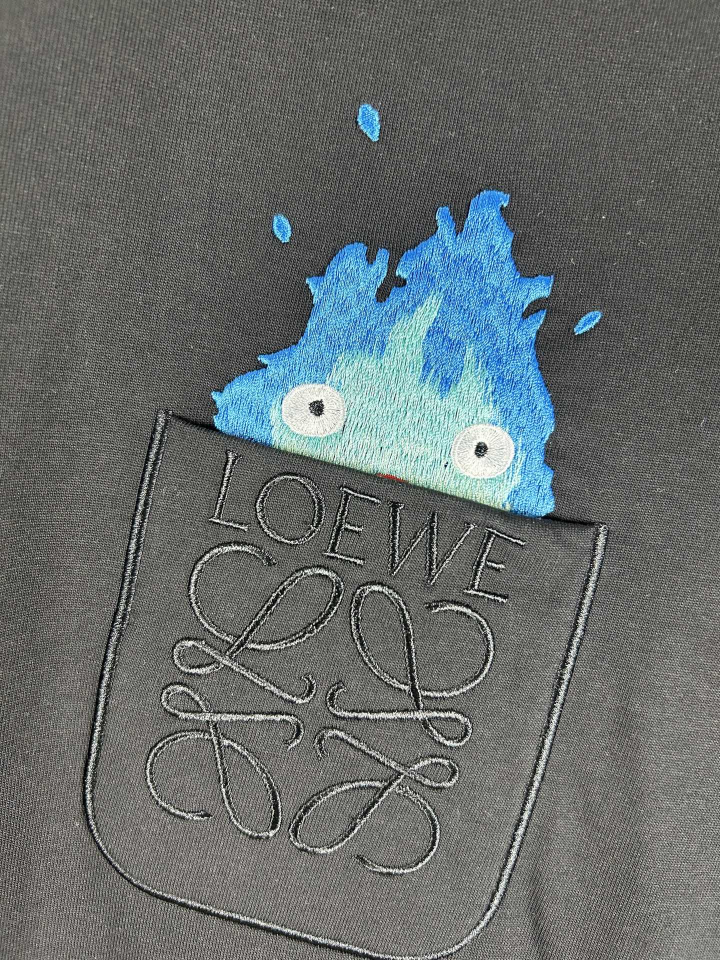LOEWE Howl’s Moving Castle Embroidery T-Shirt | S–XL