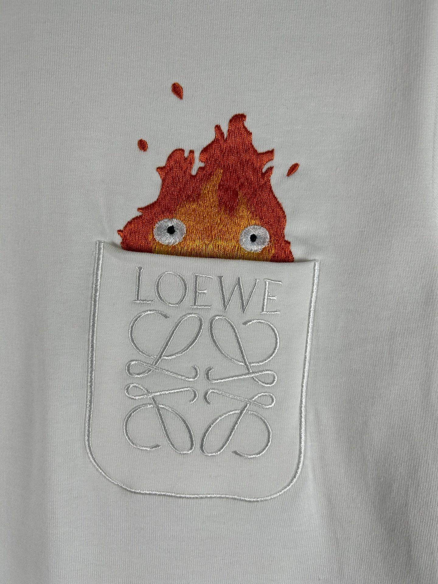 LOEWE Howl’s Moving Castle Embroidery T-Shirt | S–XL