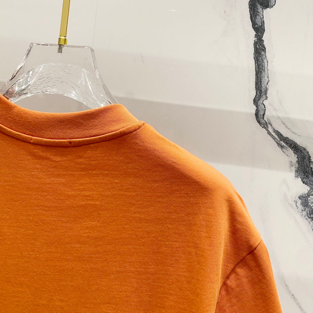LOEWE 320g Contrast Embroidered Logo Crewneck T-Shirt | S–XL