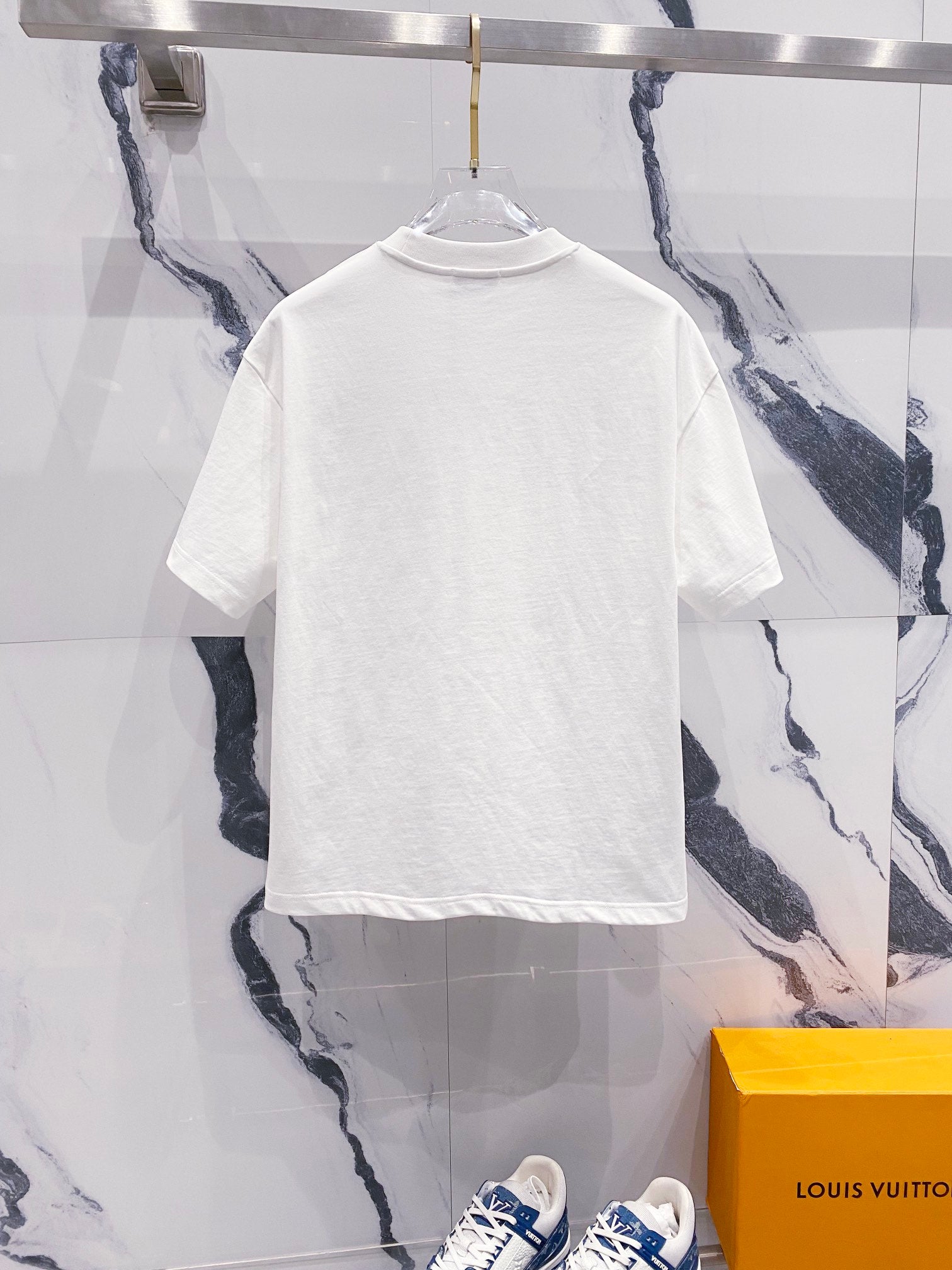 LOEWE 320g Contrast Embroidered Logo Crewneck T-Shirt | S–XL