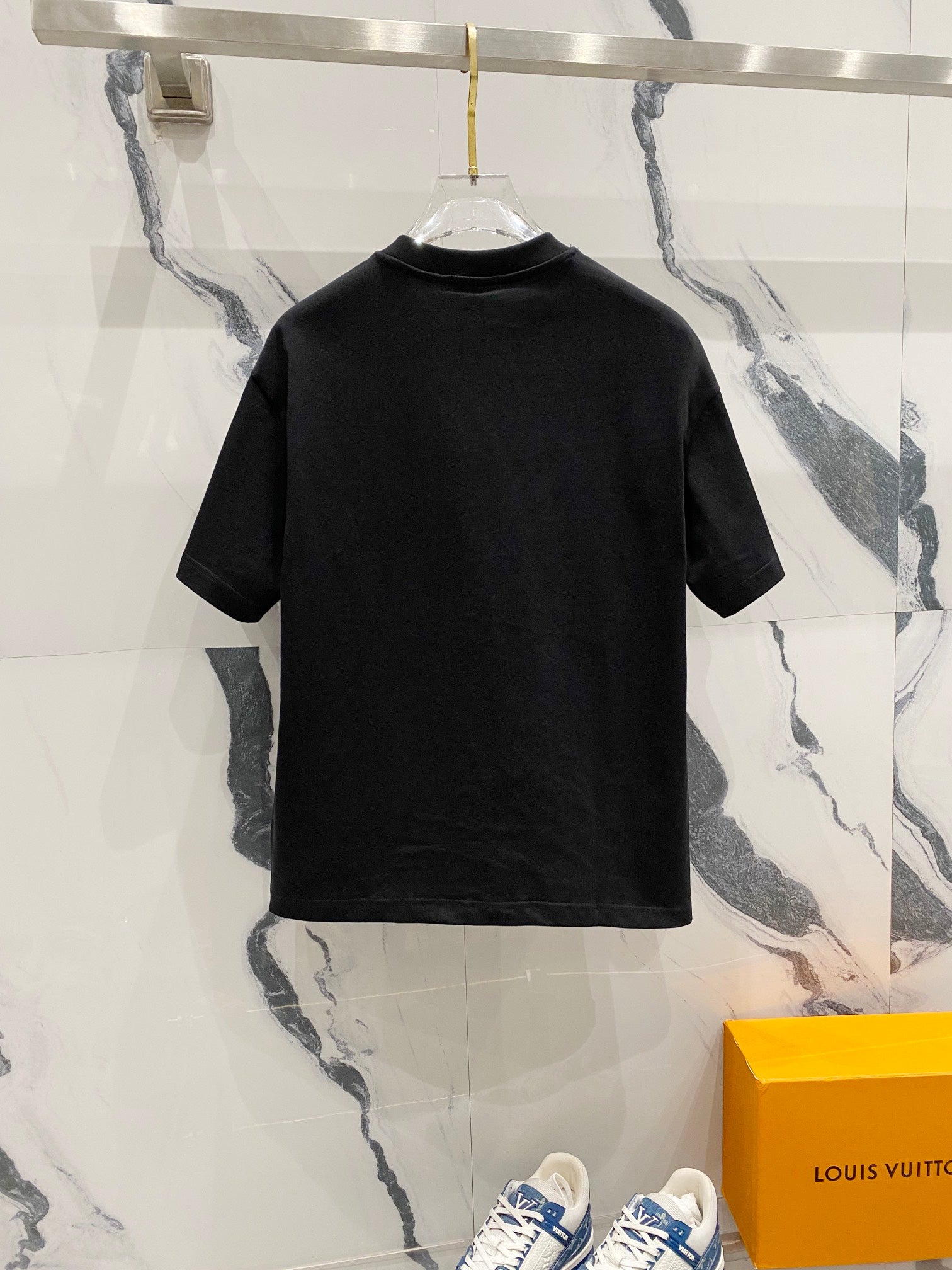 LOEWE 320g Contrast Embroidered Logo Crewneck T-Shirt | S–XL