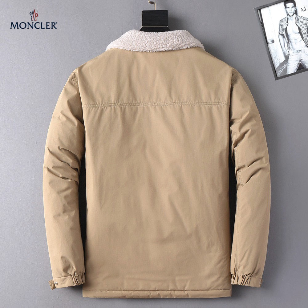MONCLER Shearling-Collar Down Jacket | FW Collection | Sizes M–3XL