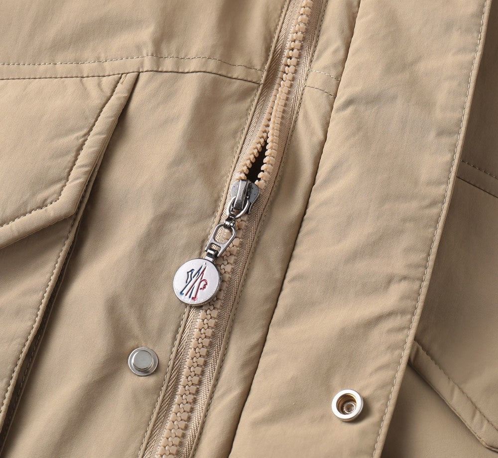 MONCLER Shearling-Collar Down Jacket | FW Collection | Sizes M–3XL