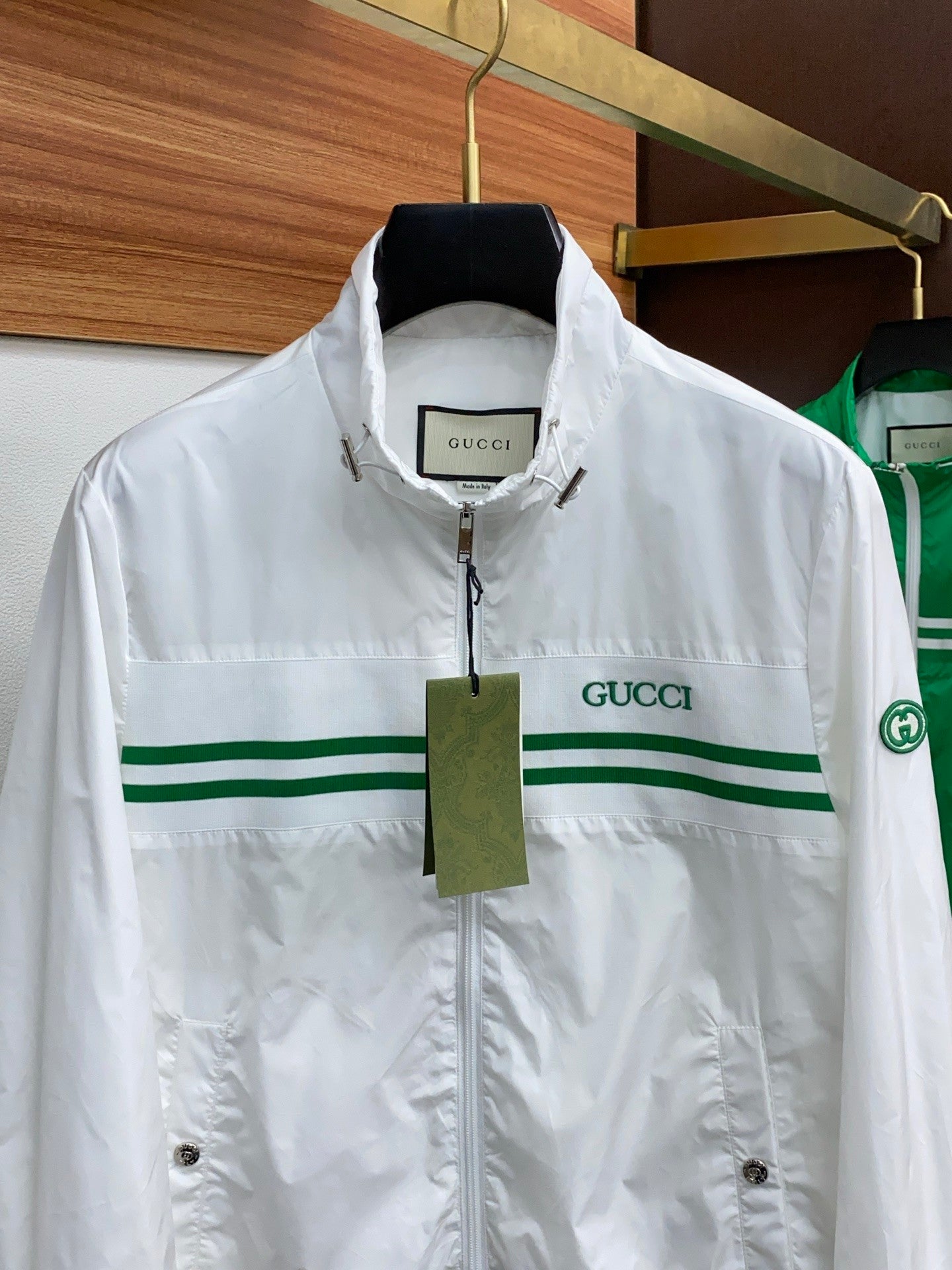 GUCCI 2025SS Logo Tape Panel Jacket | Men’s Luxury Casual Blouson