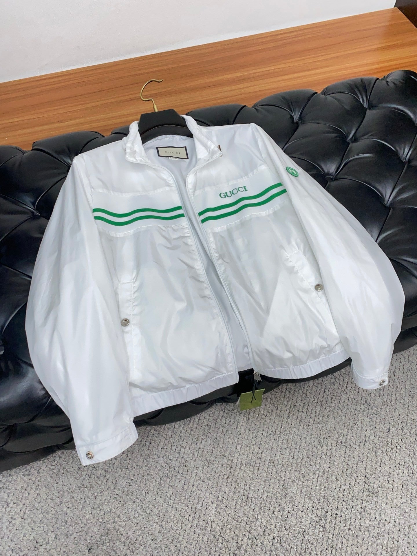 GUCCI 2025SS Logo Tape Panel Jacket | Men’s Luxury Casual Blouson