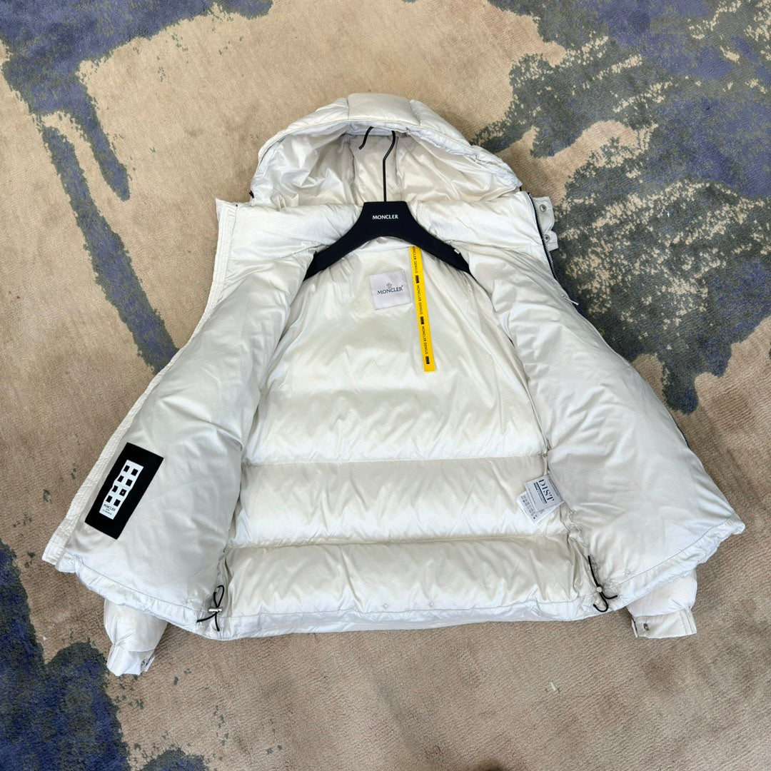 Moncler × ALXX1017 Limited Edition Down Jacket | Song Qian Style #098 | Silver Grey | 90% White Goose Down | Size 1–5