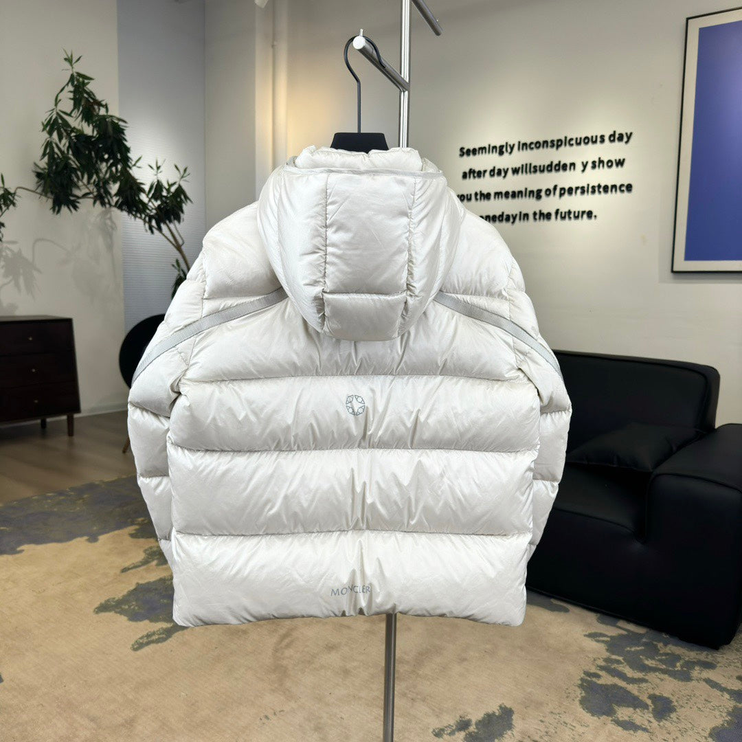 Moncler × ALXX1017 Limited Edition Down Jacket | Song Qian Style #098 | Silver Grey | 90% White Goose Down | Size 1–5