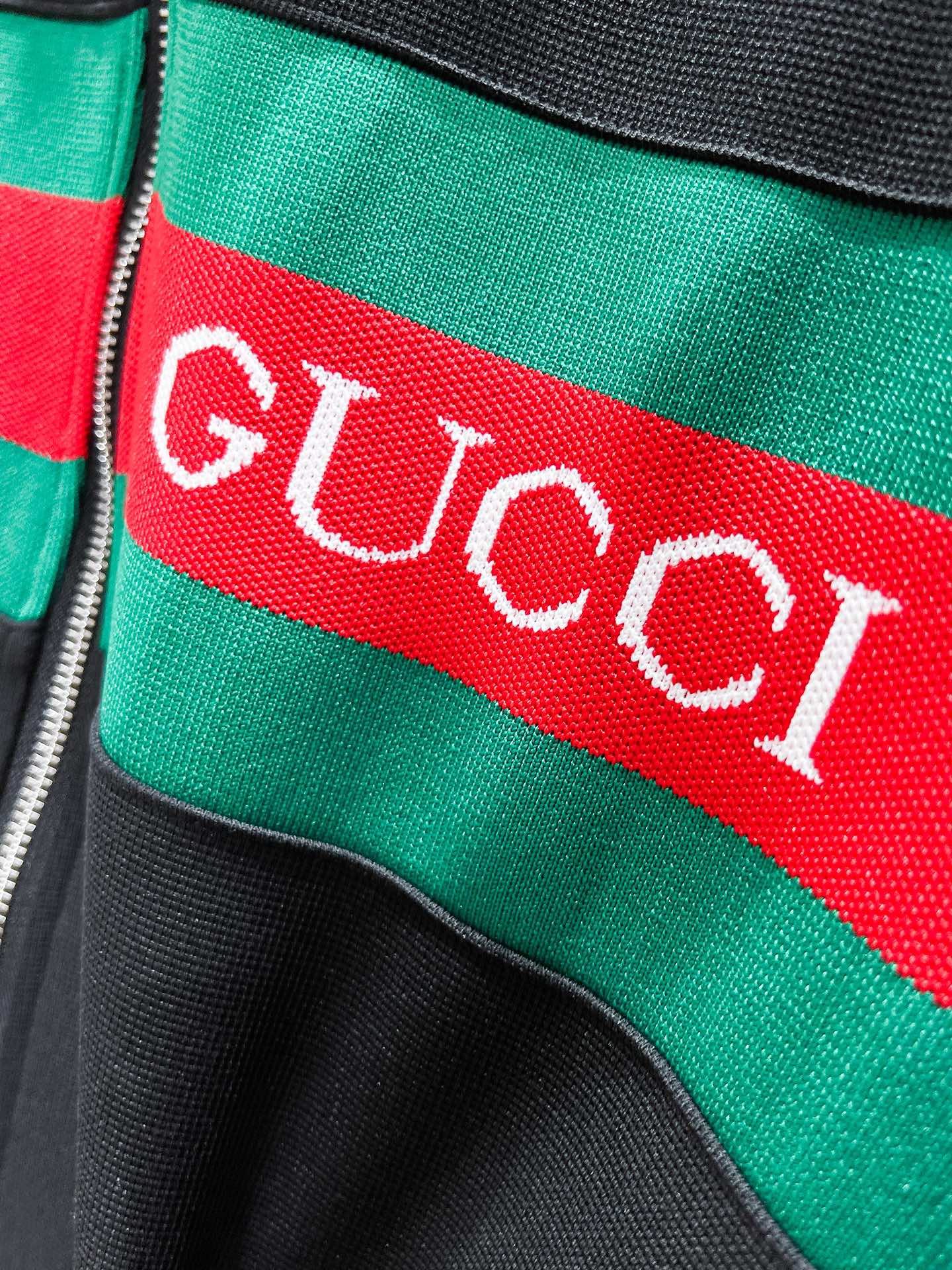 GUCCI 2024SS Logo Sportswear Zip Jacket & Track Pants Set | Men’s Luxury Casual Outfit