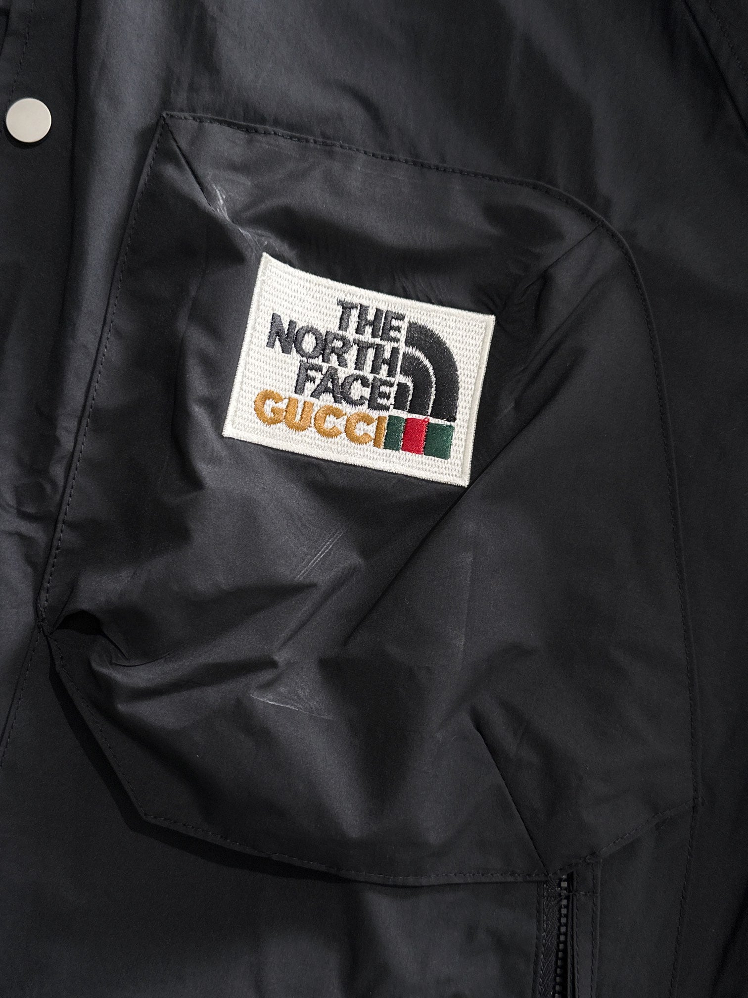 GUCCI × The North Face FW2024 Zip-Up Nylon Jacket | Luxury Lightweight Windbreaker