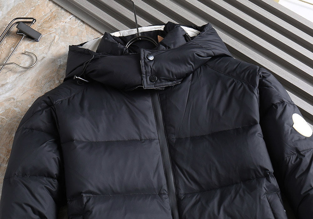 Moncler 2024 FW New Puffer Jacket | Unisex Colorblock Down Coat (M–3XL)