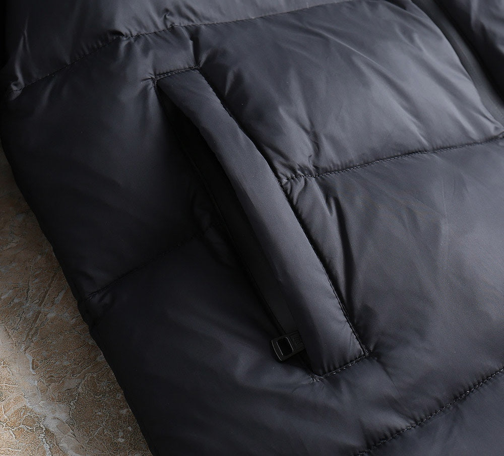 Moncler 2024 FW New Puffer Jacket | Unisex Colorblock Down Coat (M–3XL)