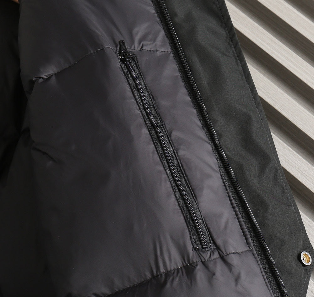 Moncler 2024 FW New Puffer Jacket | Unisex Colorblock Down Coat (M–3XL)