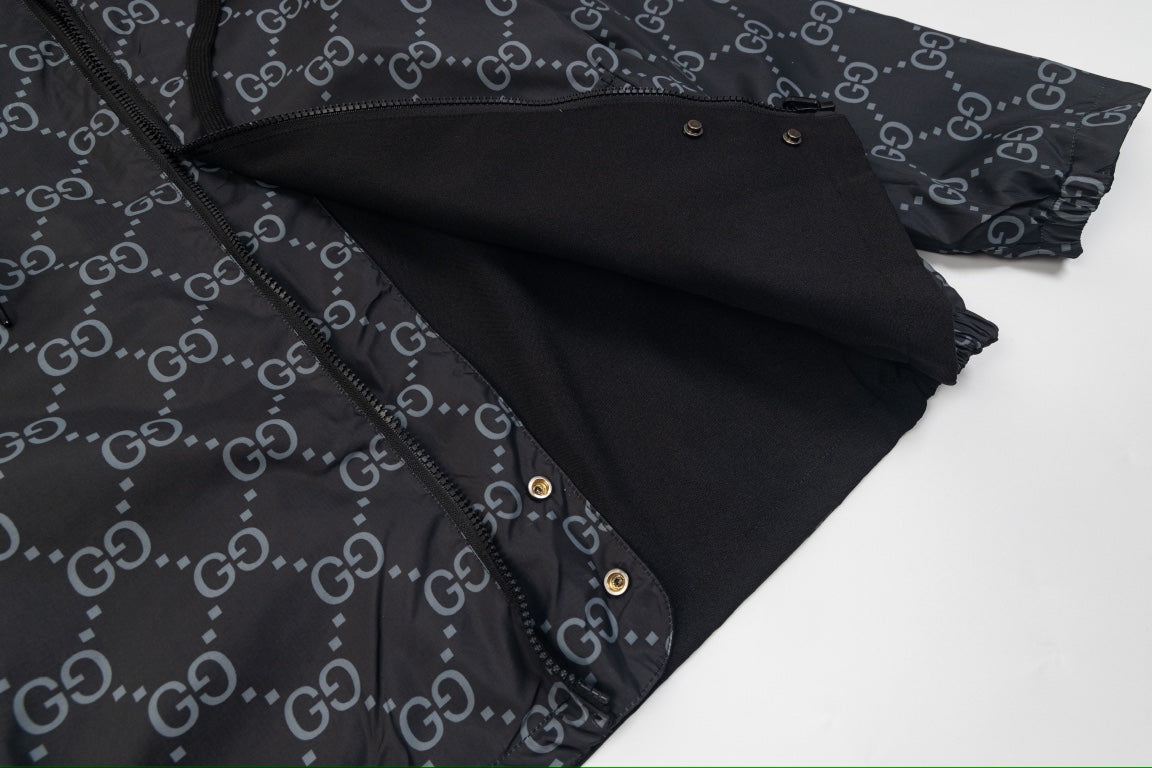 Gucci 21FW Reversible Logo Jacquard Jacket | Vintage Double-Sided Design