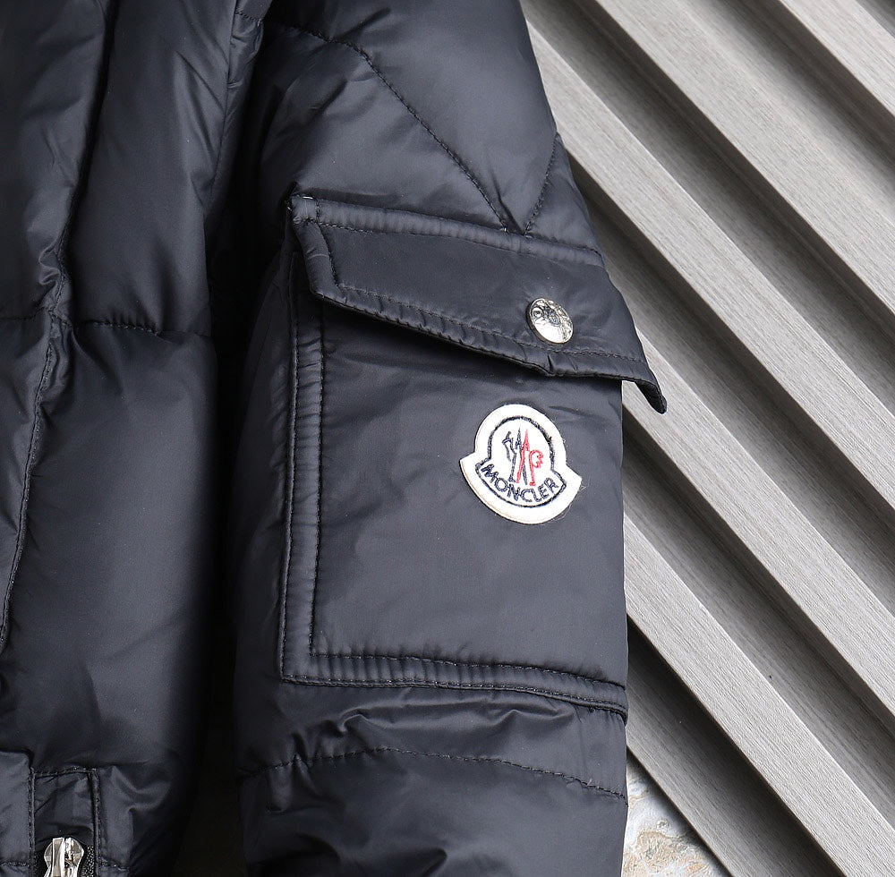 Moncler 2024 FW New Puffer Jacket | Unisex Colorblock Down Coat (M–3XL)