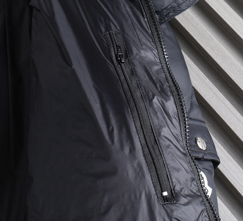 Moncler 2024 FW New Puffer Jacket | Unisex Colorblock Down Coat (M–3XL)