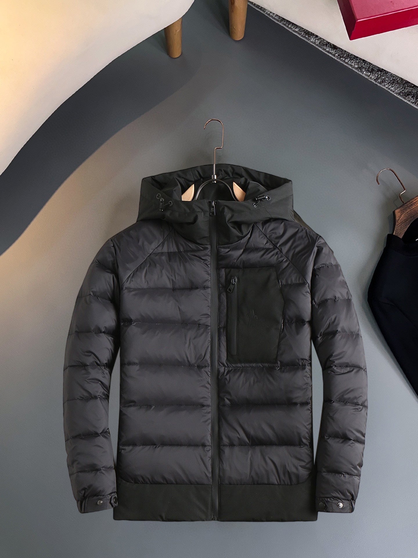 Moncler 2024 FW New Puffer Jacket | Unisex Colorblock Down Coat (M–3XL)