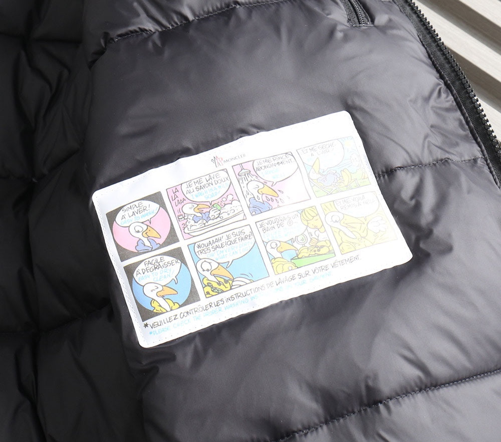 Moncler 2024 FW New Puffer Jacket | Unisex Colorblock Down Coat (M–3XL)