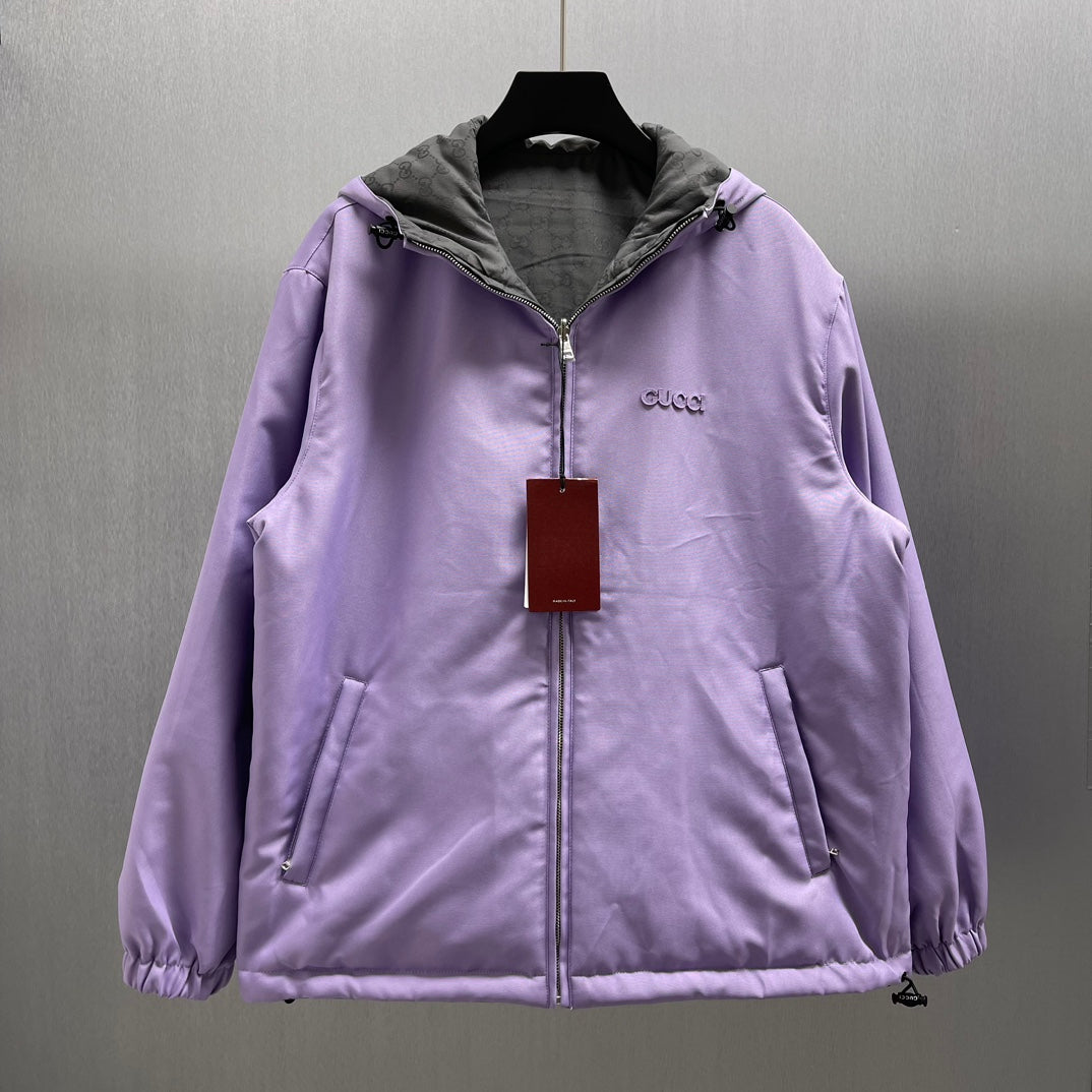 Gucci Reversible Nylon GG Zip Jacket | Luxury Designer Outerwear