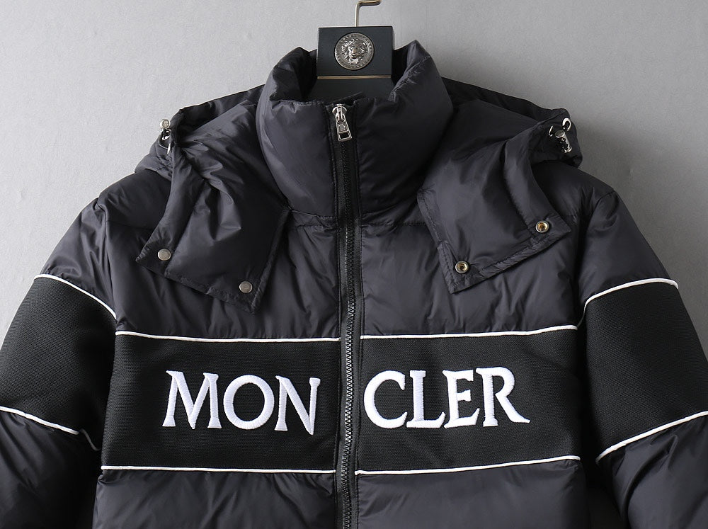 Moncler 2024 FW New Puffer Jacket | Unisex Colorblock Down Coat (M–3XL)