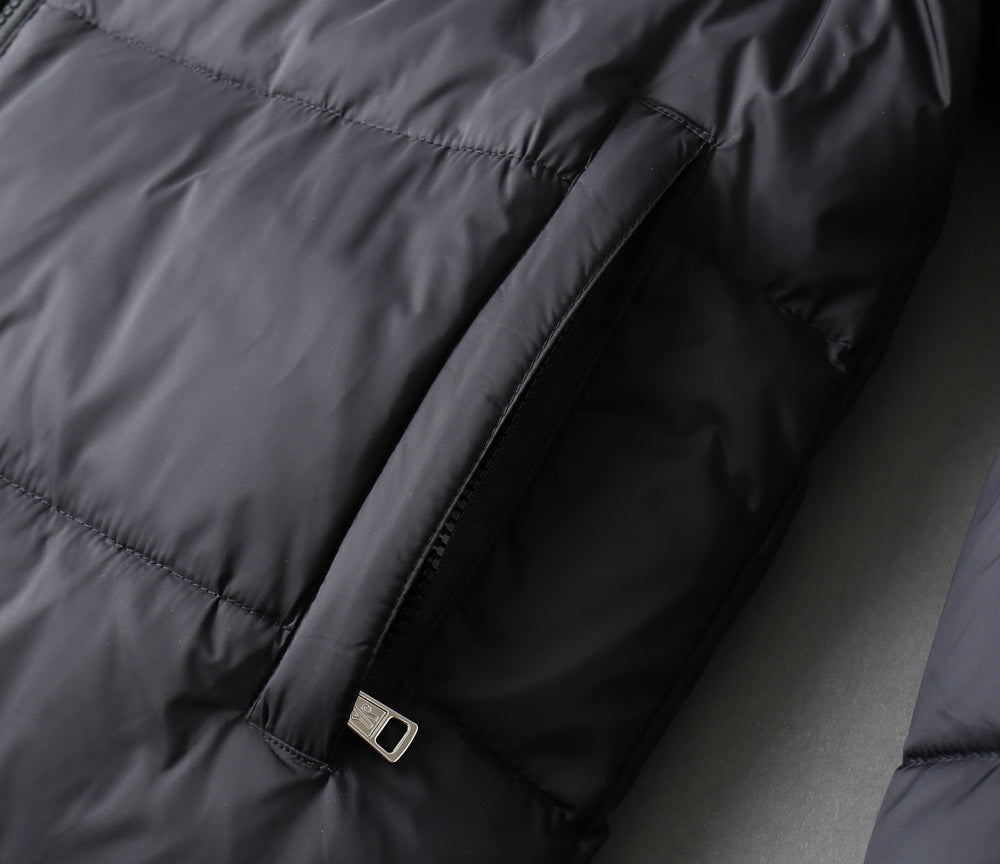 Moncler 2024 FW New Puffer Jacket | Unisex Colorblock Down Coat (M–3XL)