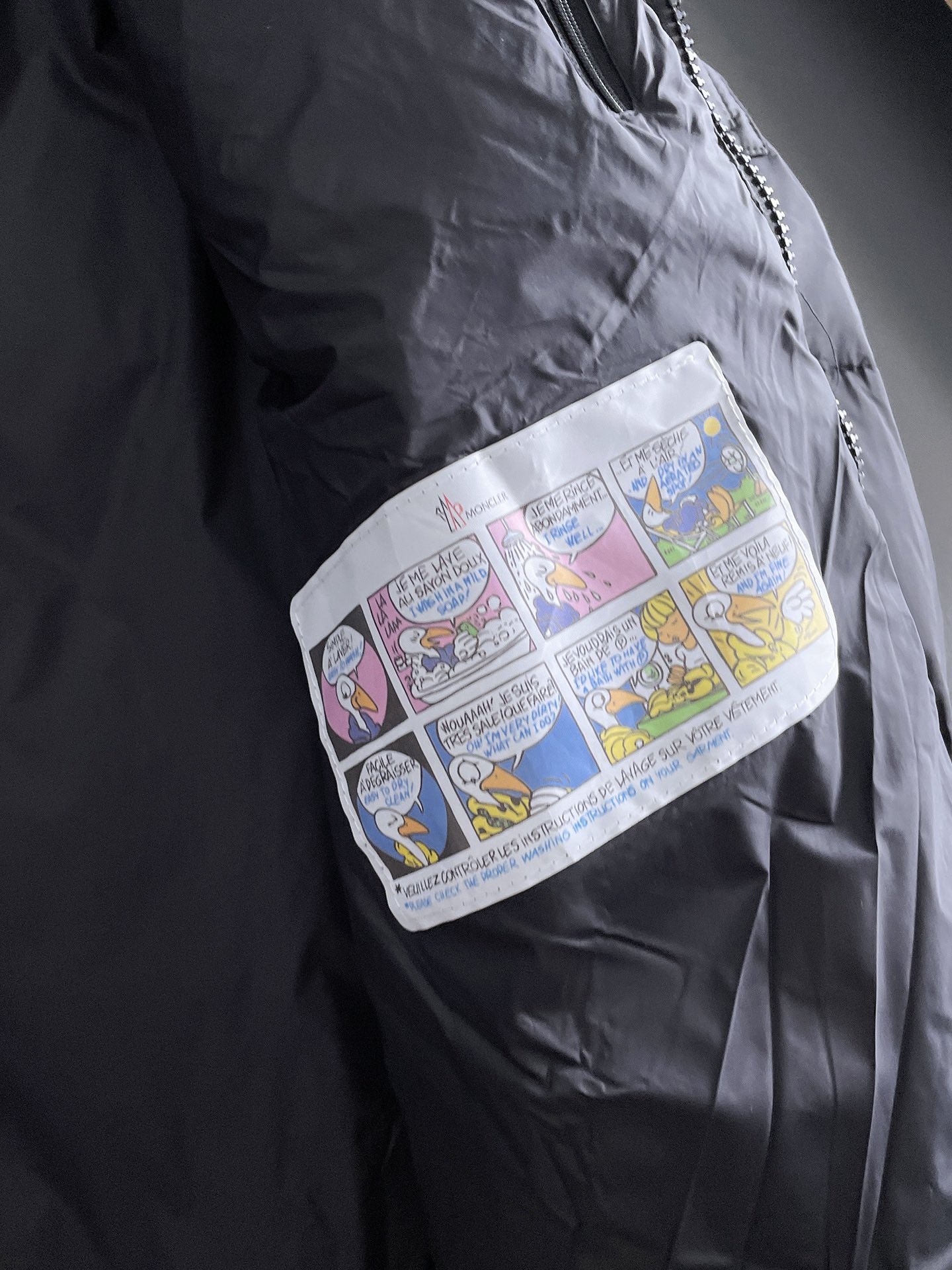 Moncler 2024 FW New Puffer Jacket | Unisex Colorblock Down Coat (M–3XL)