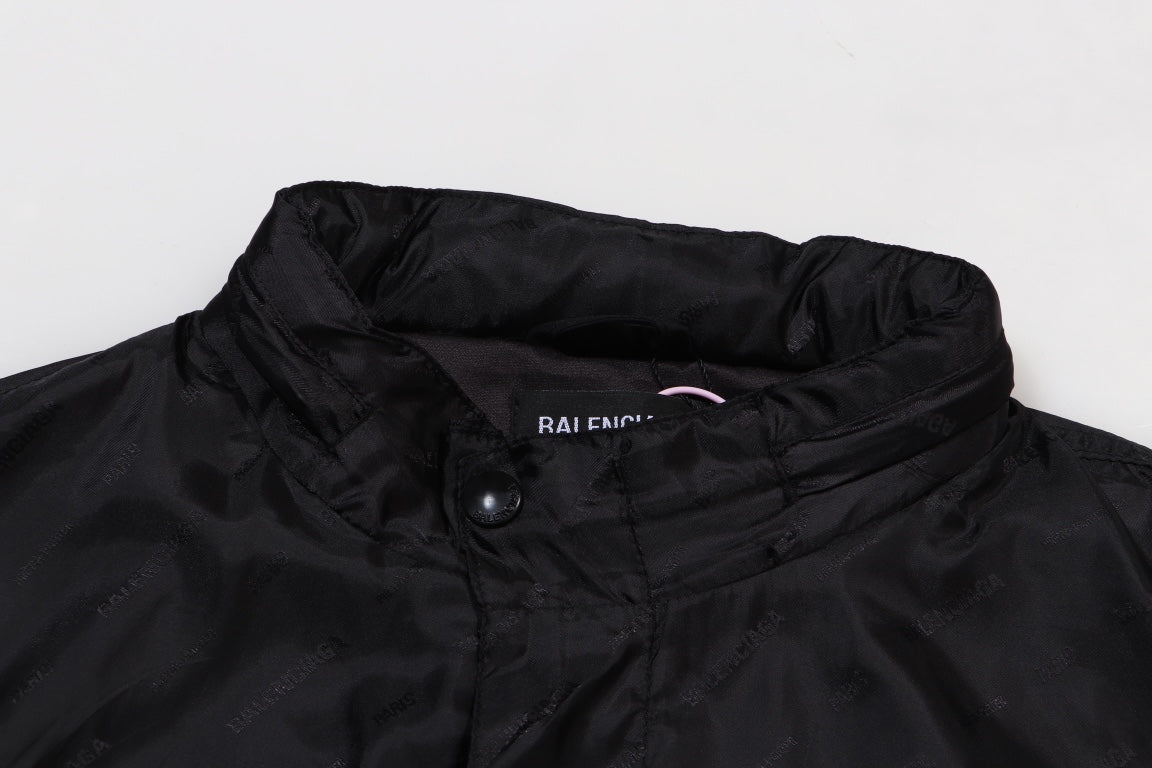 Balenciaga 24SS Monogram Jacquard Windbreaker Jacket | Unisex Oversized Fit