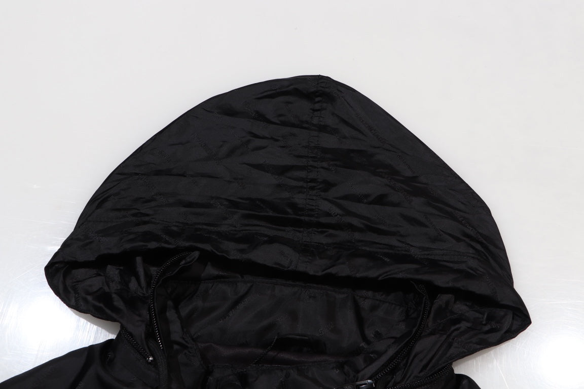 Balenciaga 24SS Monogram Jacquard Windbreaker Jacket | Unisex Oversized Fit