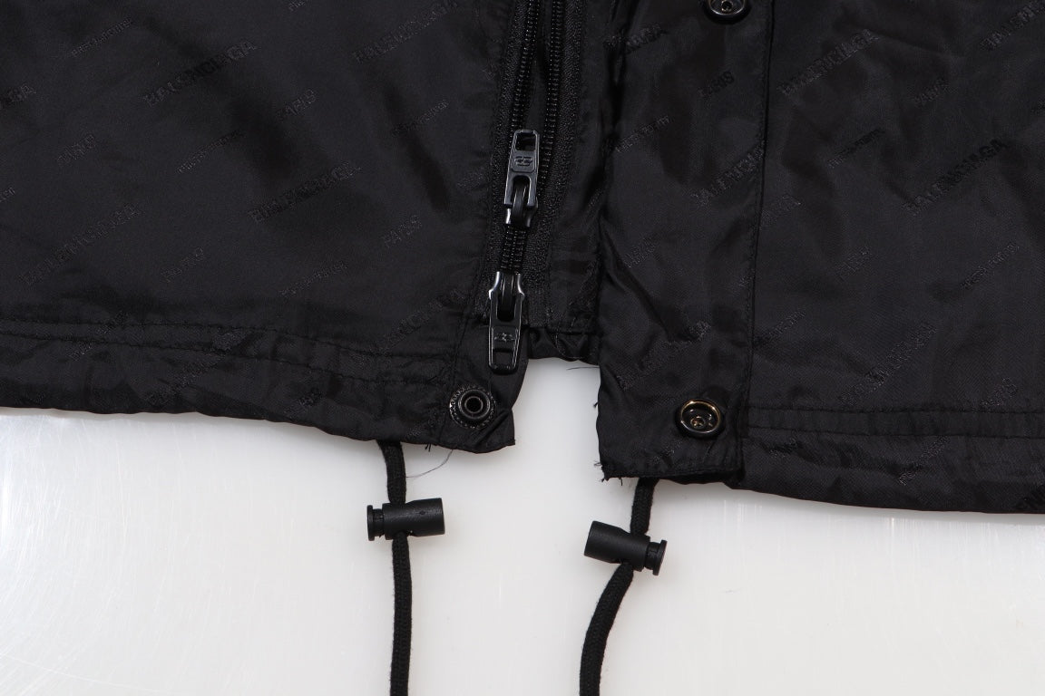 Balenciaga 24SS Monogram Jacquard Windbreaker Jacket | Unisex Oversized Fit