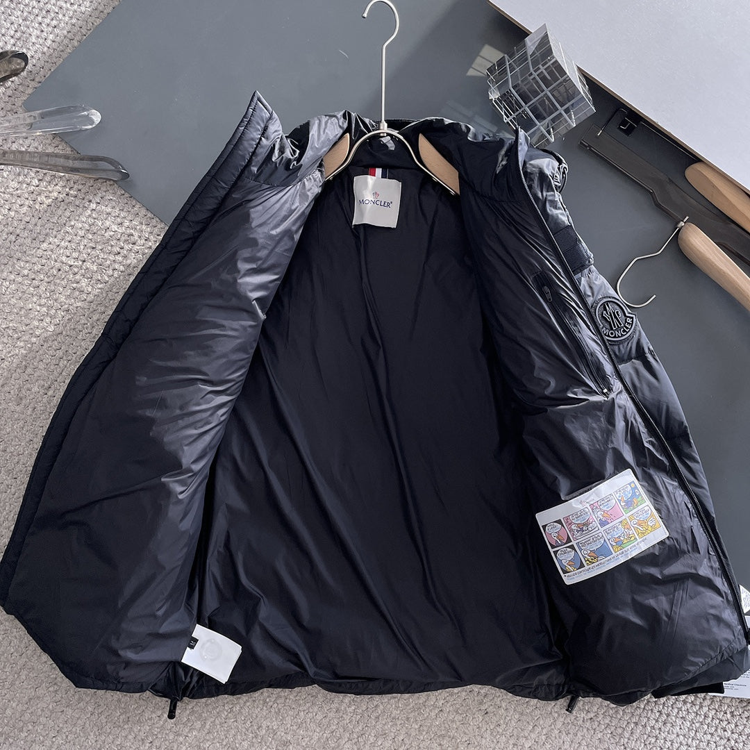 Moncler 2024 FW New Puffer Jacket | Unisex Colorblock Down Coat (M–3XL)