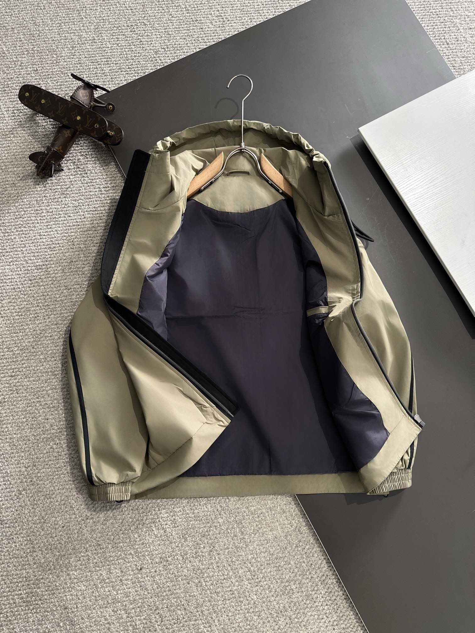 Balenciaga 2024 FW Hooded Nylon Windbreaker Jacket