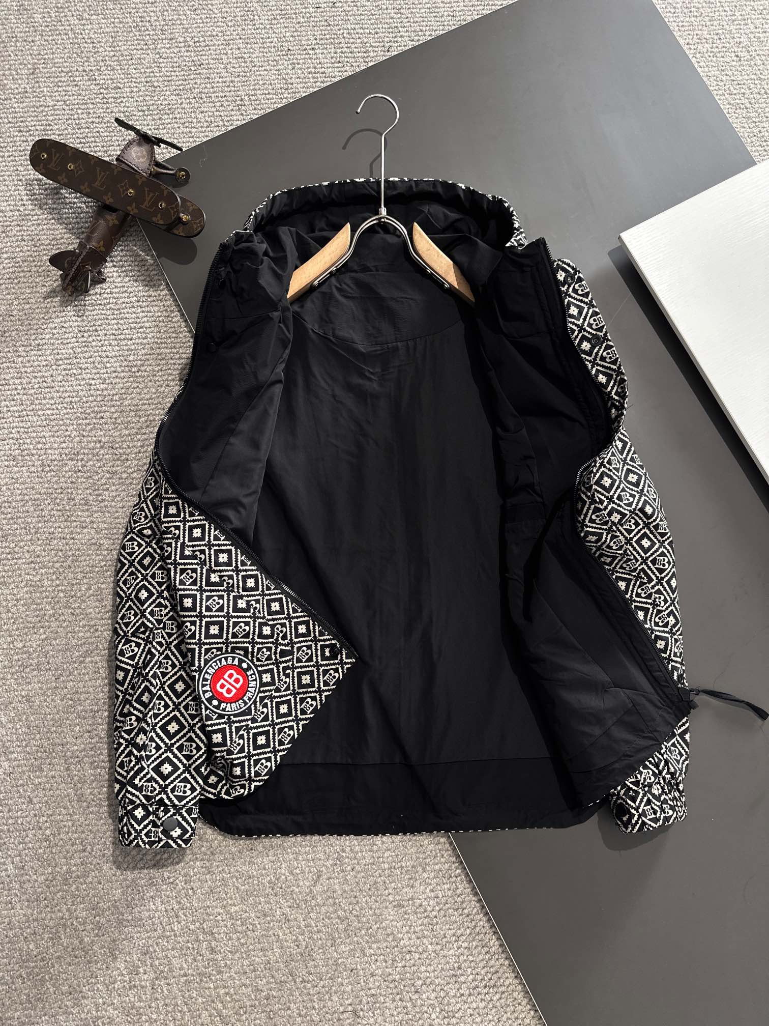 Balenciaga 2024 FW Hooded Nylon Windbreaker Jacket