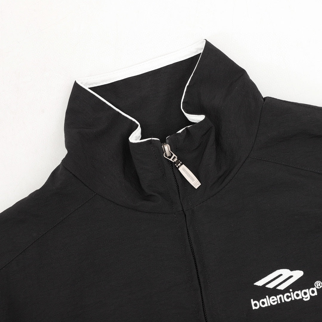 Balenciaga Color-Block Logo Print Jacket – Unisex
