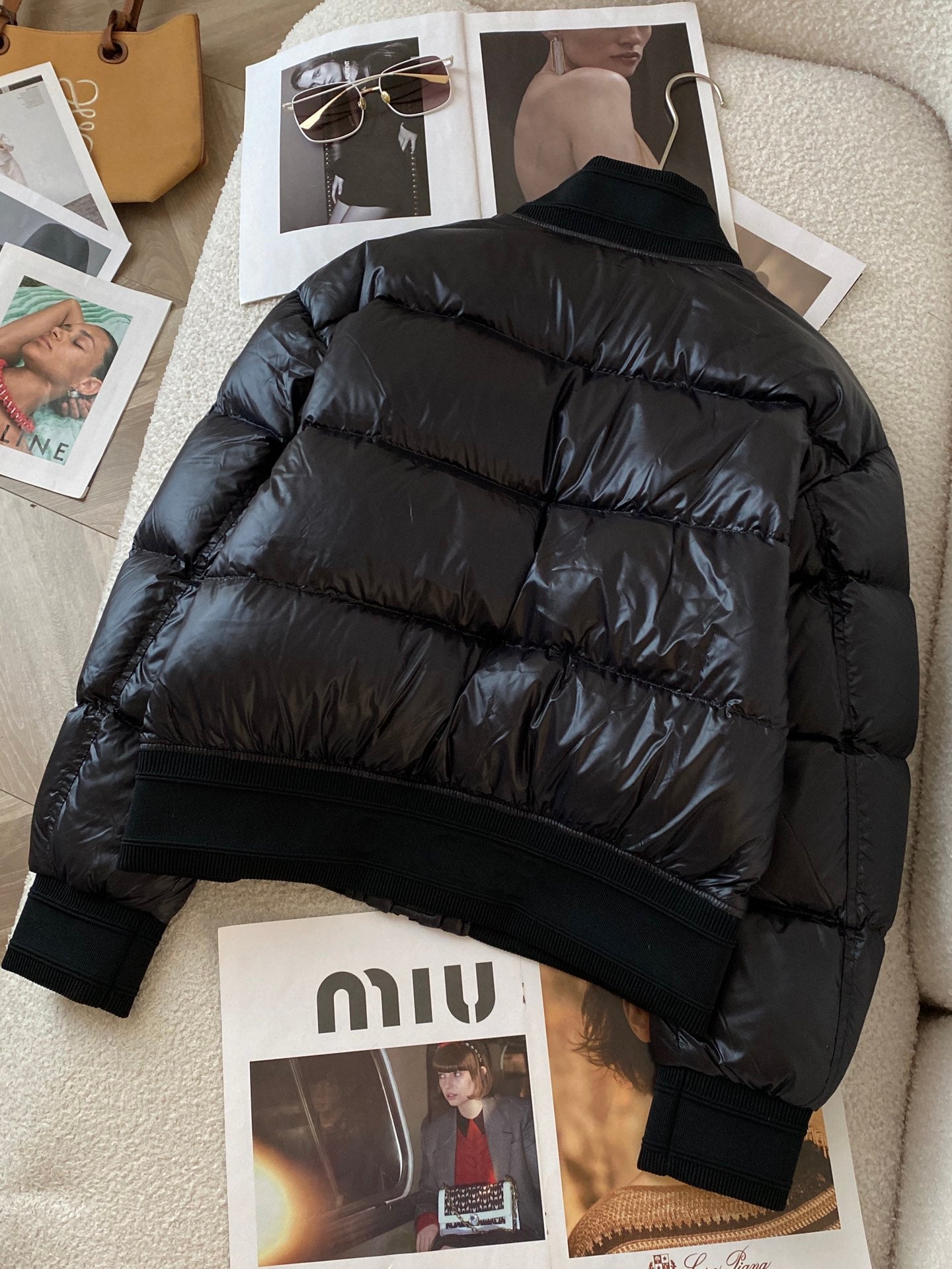 Moncler 2023 New Baseball Jacket Down Coat | Pink/Black | Size 0–3