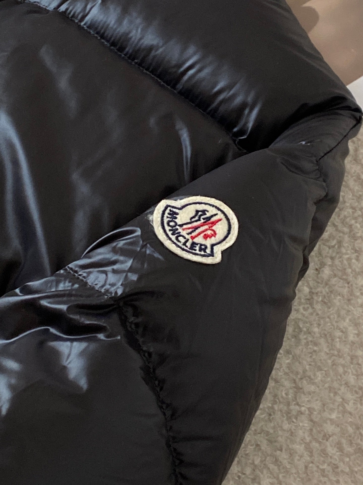 Moncler 2023 New Baseball Jacket Down Coat | Pink/Black | Size 0–3
