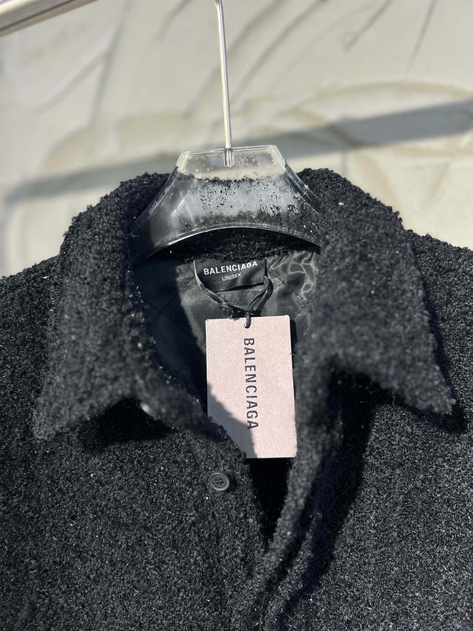 Balenciaga 24SS Early Spring Jacket – Tweed-Inspired Coat (Unisex)
