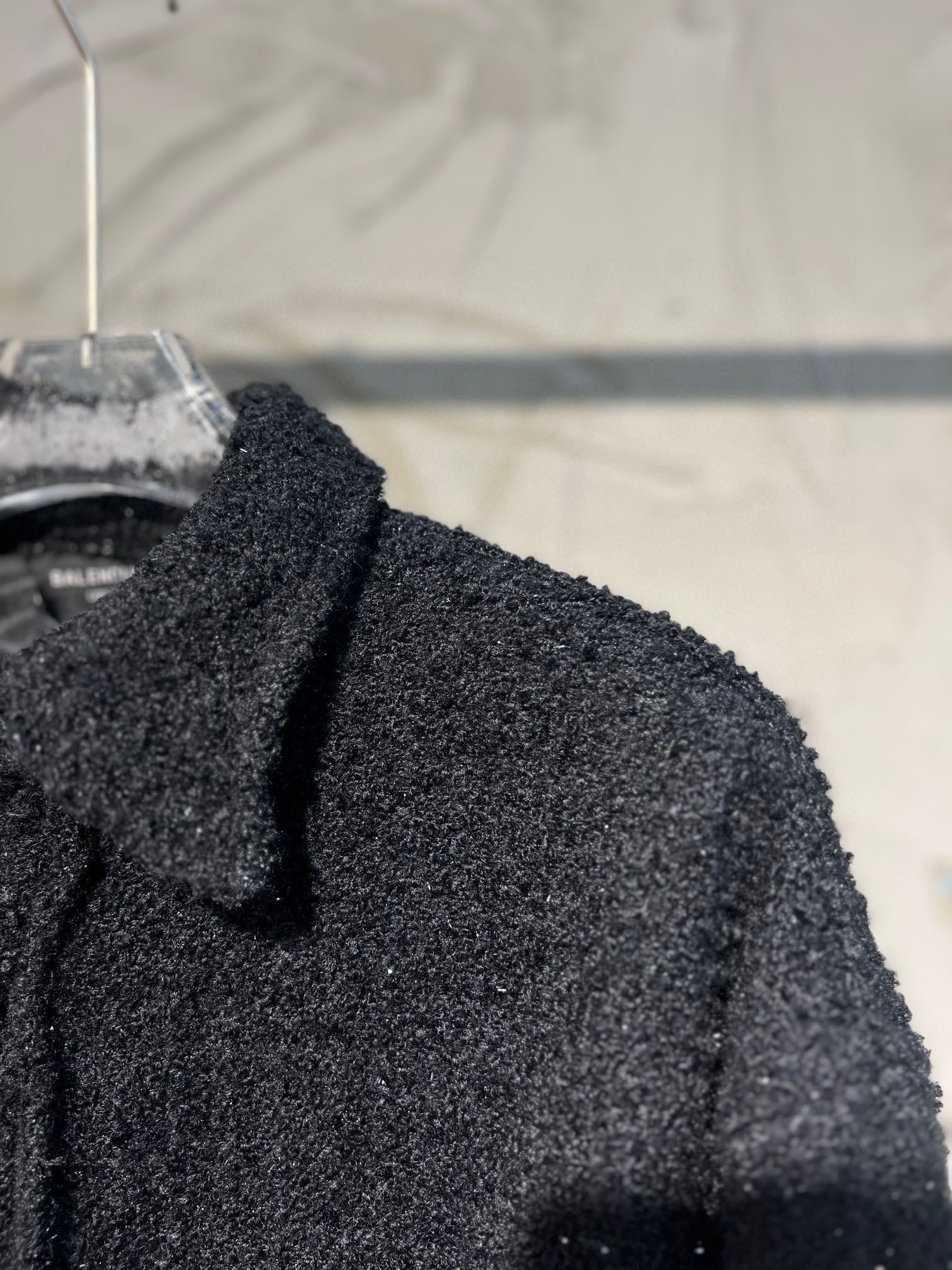 Balenciaga 24SS Early Spring Jacket – Tweed-Inspired Coat (Unisex)