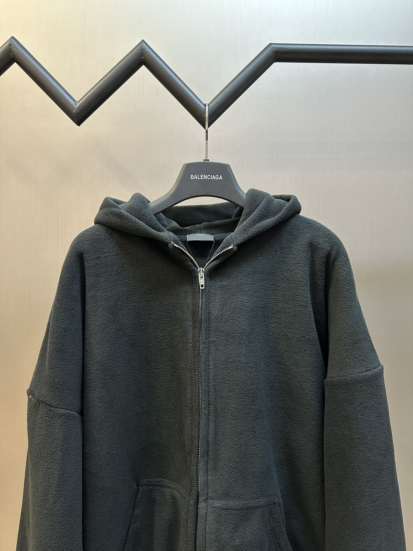 Balenciaga Street Scene Teddy Hoodie Jacket (Unisex)
