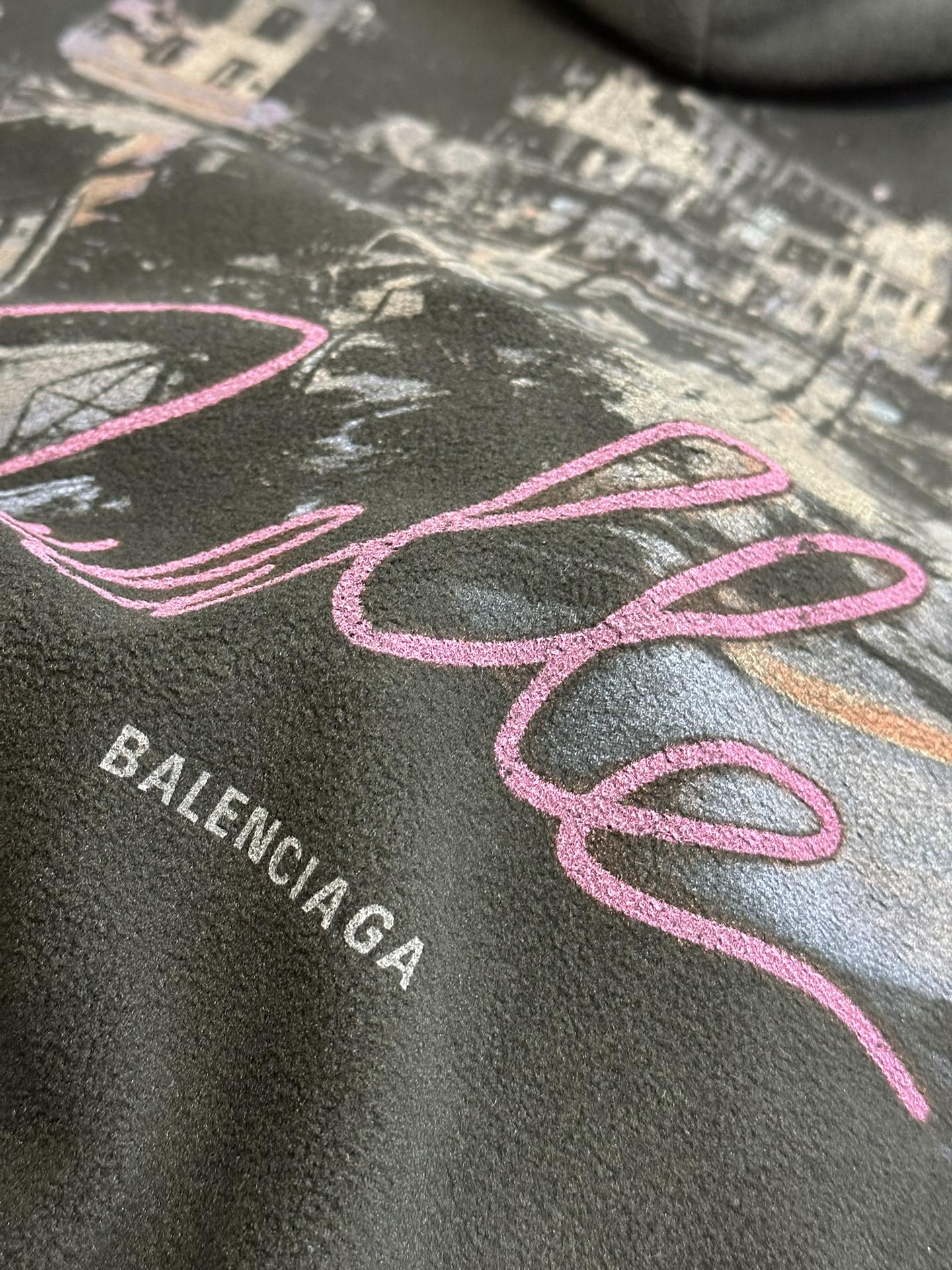Balenciaga Street Scene Teddy Hoodie Jacket (Unisex)