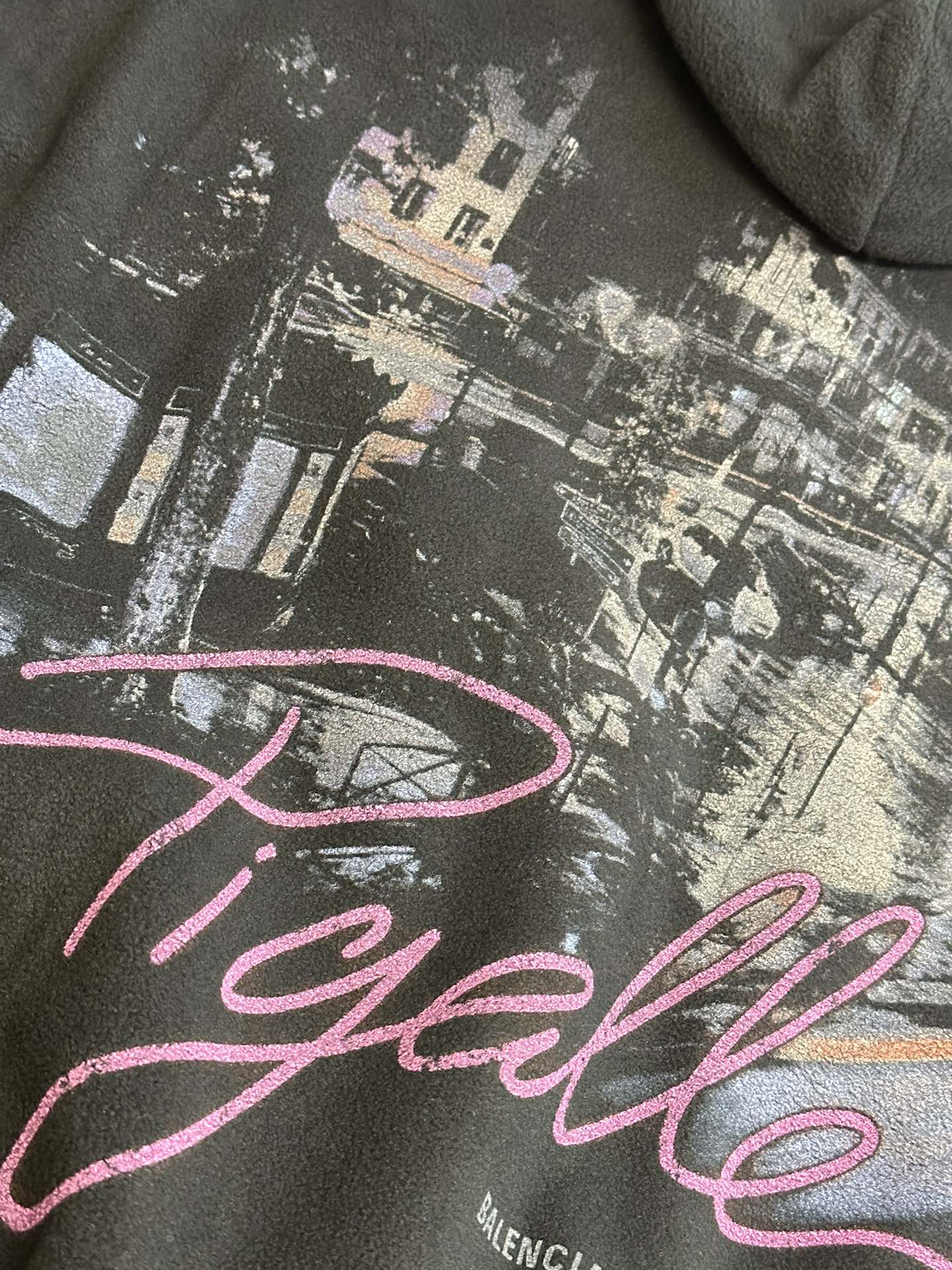 Balenciaga Street Scene Teddy Hoodie Jacket (Unisex)