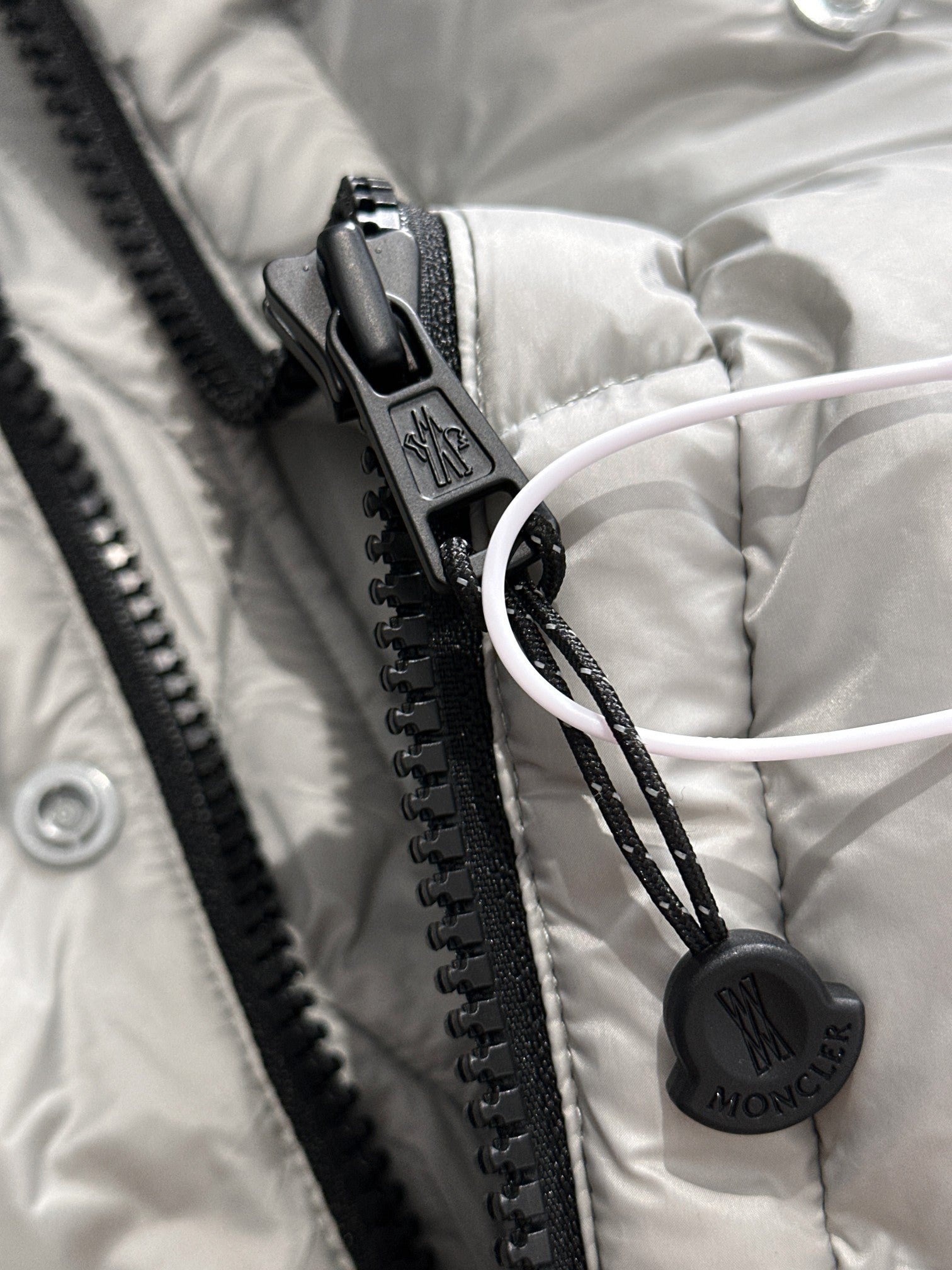 Moncler x Pharrell Diamond-Cut Down Jacket | Short Puffer | Black / Grey | Size 1–5