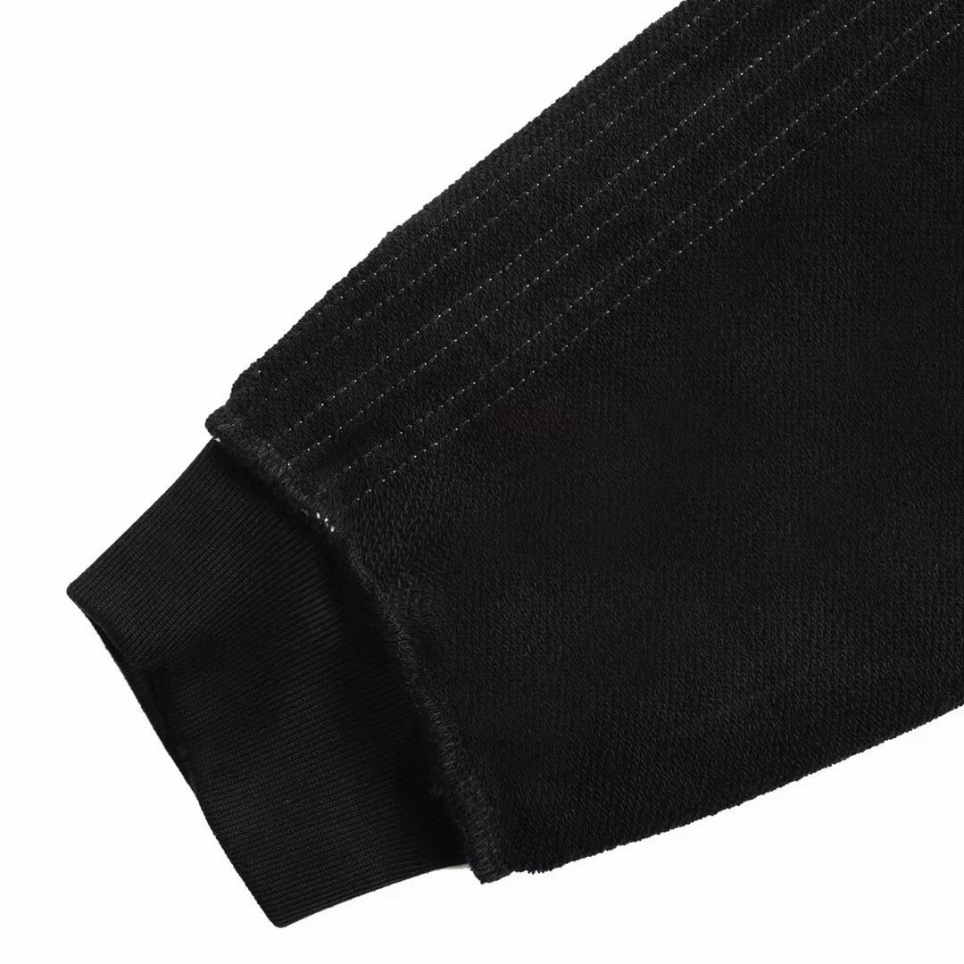Balenciaga x adidas FW24 Co-branded Zip Hoodie – Side Stripe Logo Embroidery