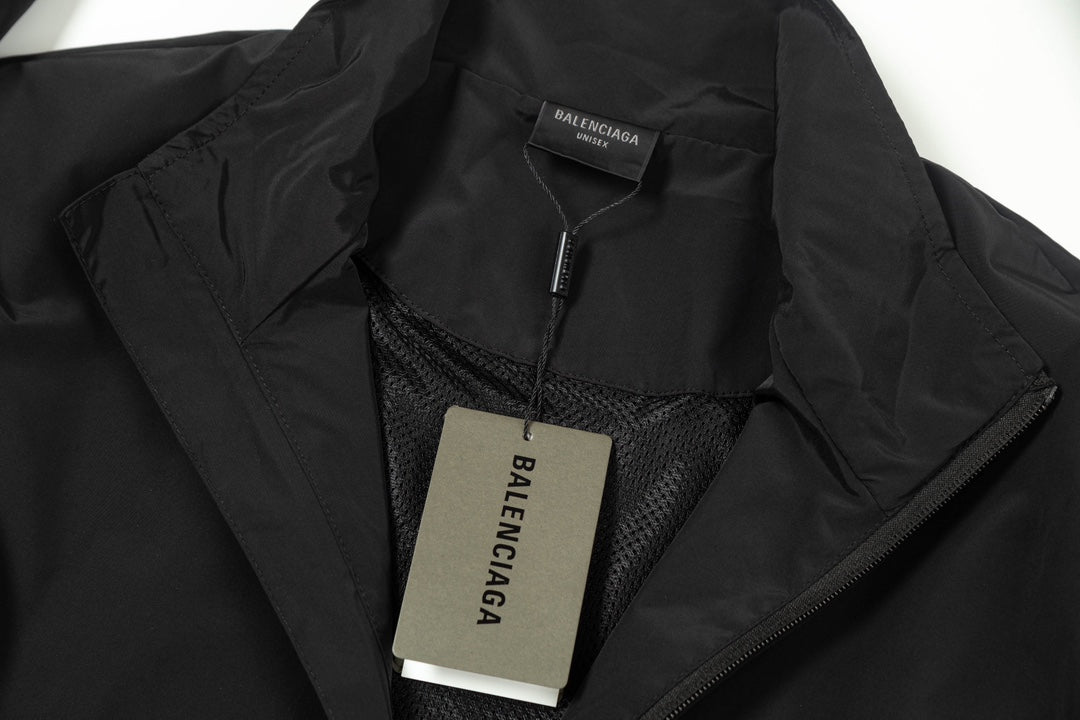 Balenciaga 24SS Technical Nylon High-Collar Jacket – Unisex