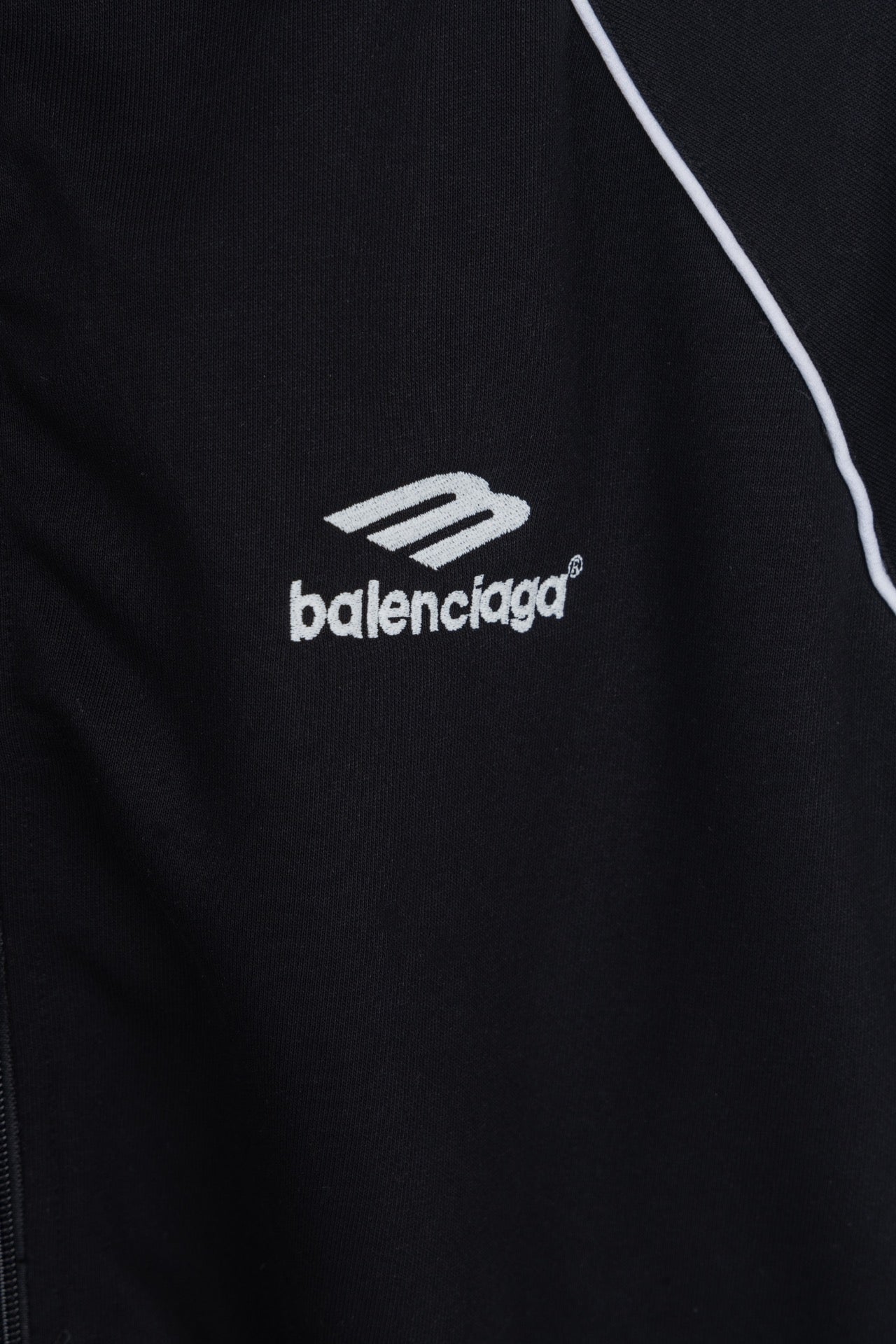 Balenciaga 3B Embroidered High-Collar Cotton Jacket – Unisex