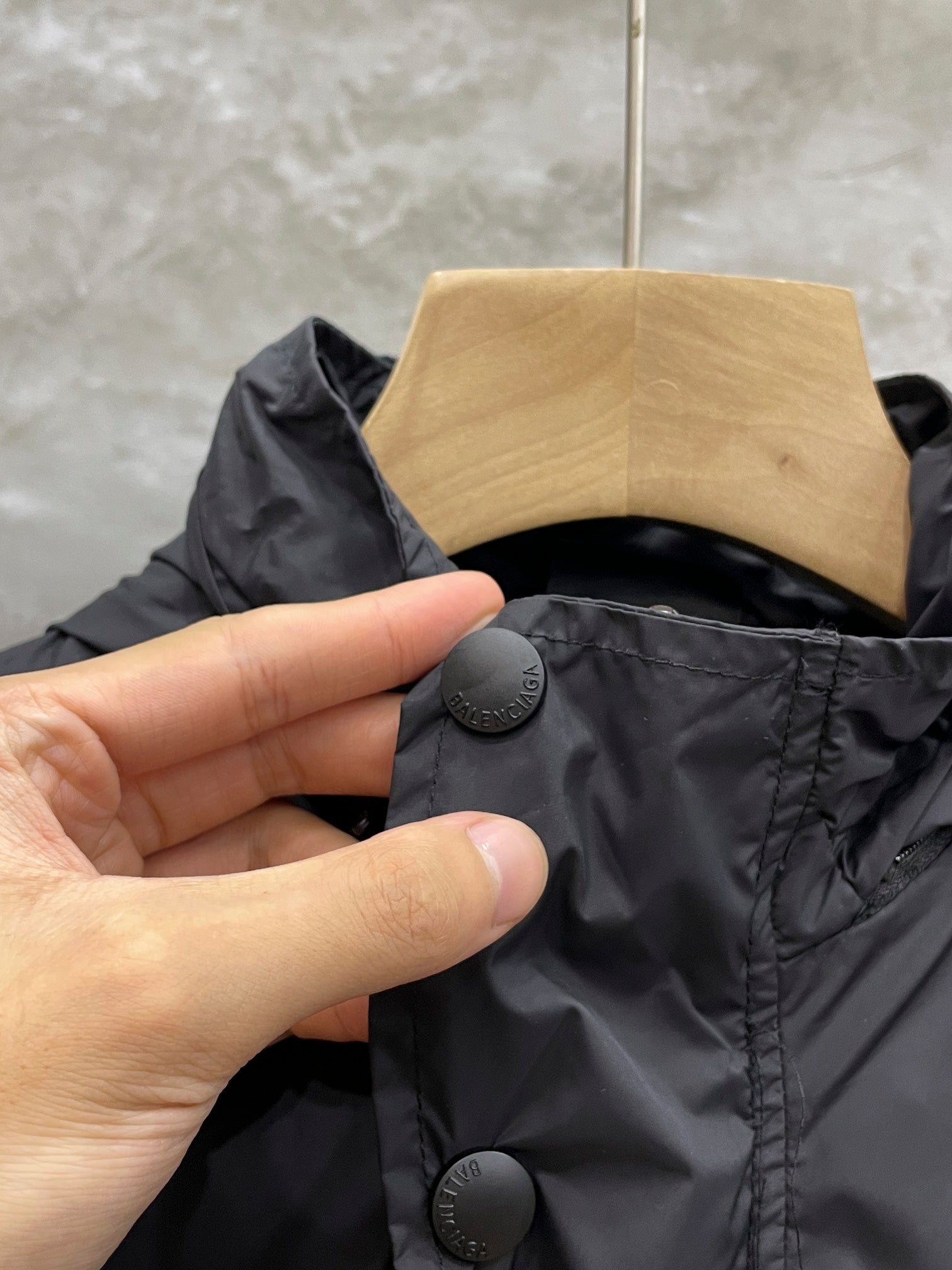 Balenciaga 24SS Oversized Detachable-Sleeve Technical Jacket – Black