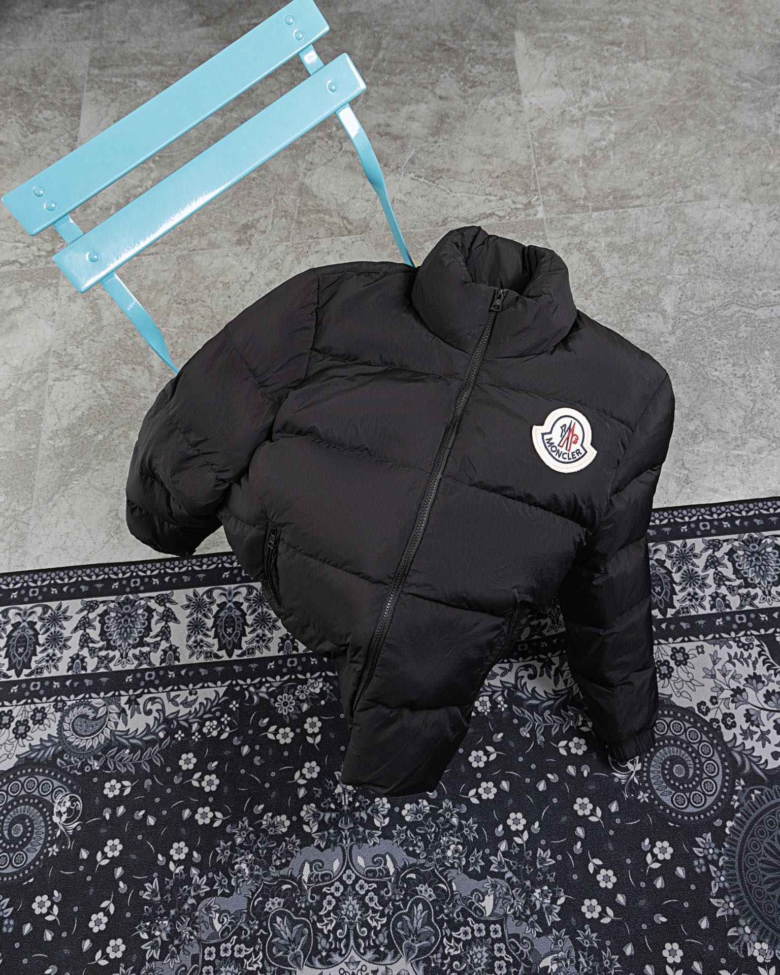 Moncler FW23 Citala Short Down Jacket | Embroidered Patch Logo | Unisex Couple Style | Sizes 1–5 (S–2XL)