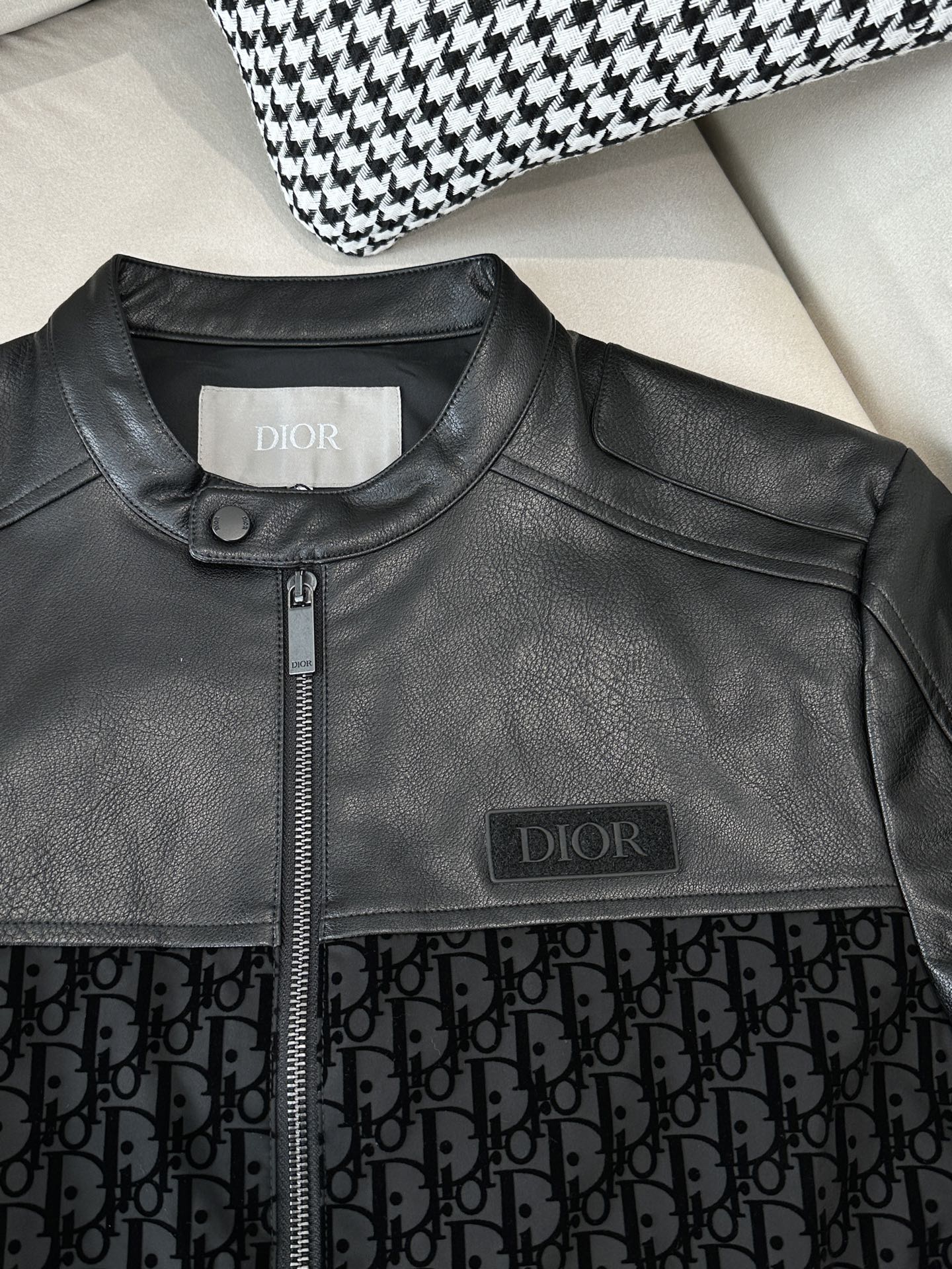 Dior 2025 Urban Luxe Leather Jacket – Black