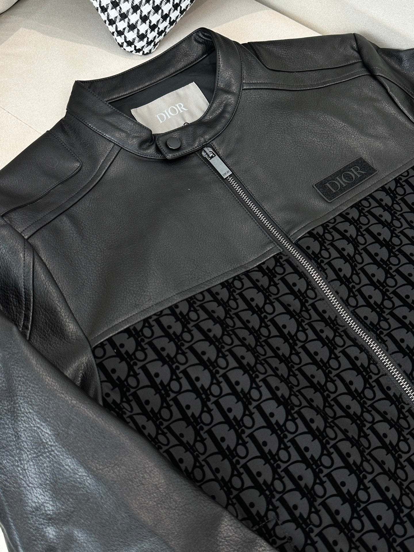 Dior 2025 Urban Luxe Leather Jacket – Black