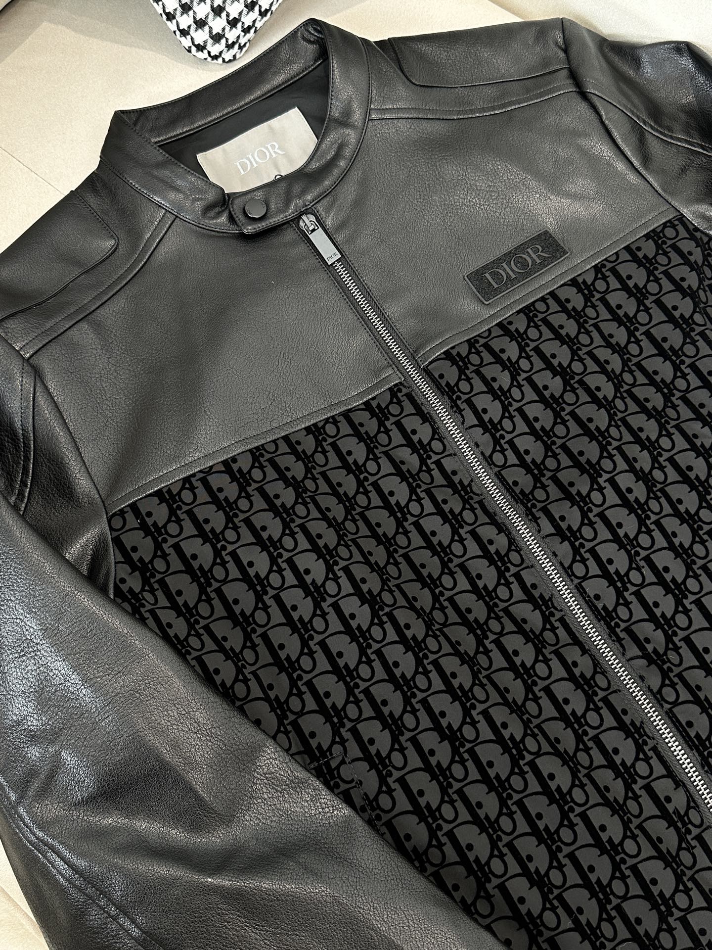 Dior 2025 Urban Luxe Leather Jacket – Black